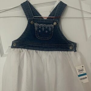 Toddler denim dress with tutu skirt - Size 24 months